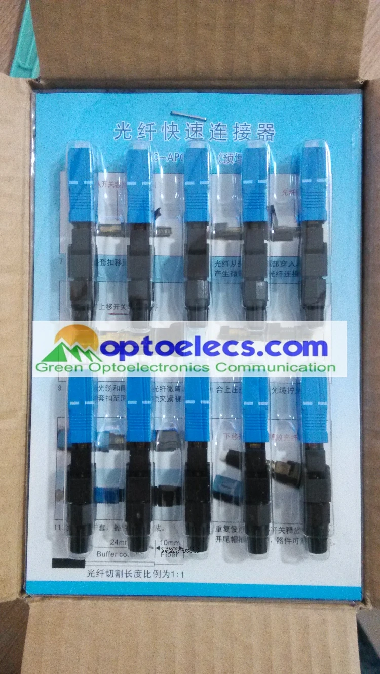 

Free shipping SC Optical Fiber Assembly Fast Connector Quick Connector