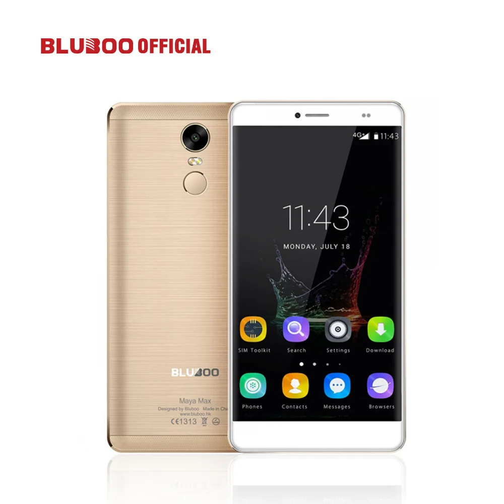BLUBOO Майя Макс Мобильного Телефона 6.0 &quotHD MTK6750 Окта основные 3 ГБ RAM 32 ROM Android 13MP + 8MP