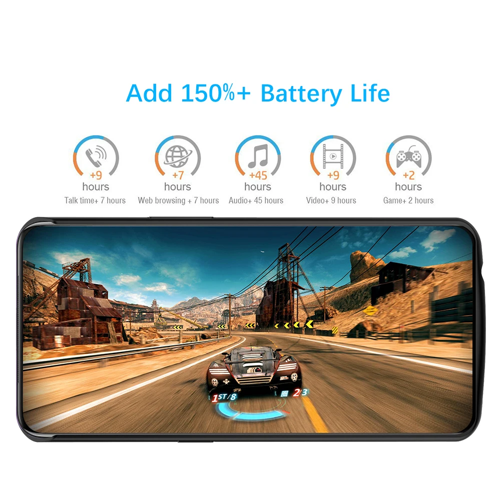 Чехол для зарядного устройства для Oppo Realme X 6500Ah, расширенный резервный внешний аккумулятор, противоударный чехол для Oppo Realme X, чехол для аккумулятора