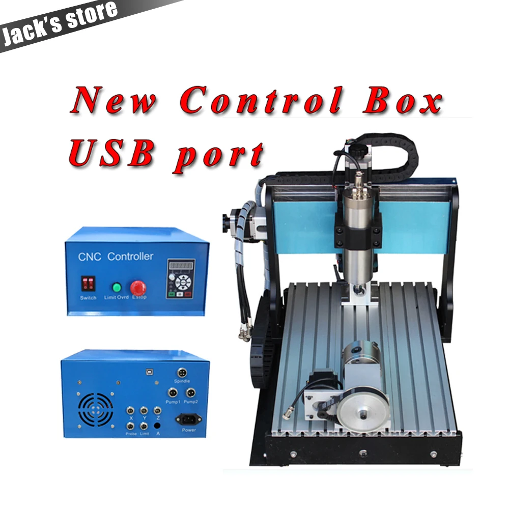 USB порт! 3040Z S + (4 осевой) 3040 800 wspinder 1.5kw VFD маршрутизатор Водяное охлаждение 4 осевой