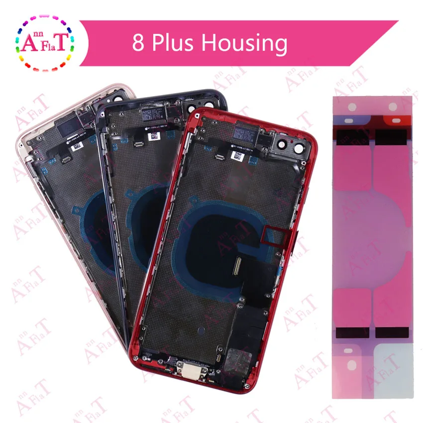 Для iphone 8 8G или 8 Plus X задняя средняя рамка Шасси Полный корпус сборка крышка батареи корпус с гибким кабелем