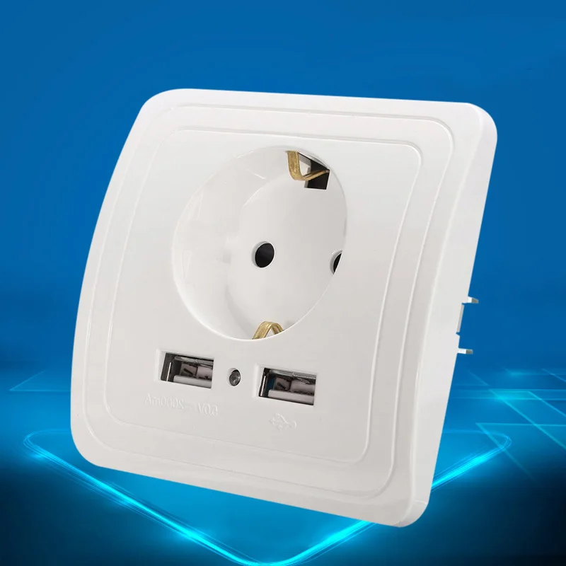 1 шт. лучший двойной 2 USB порт 5 в 1.5A настенное зарядное устройство штепсельная