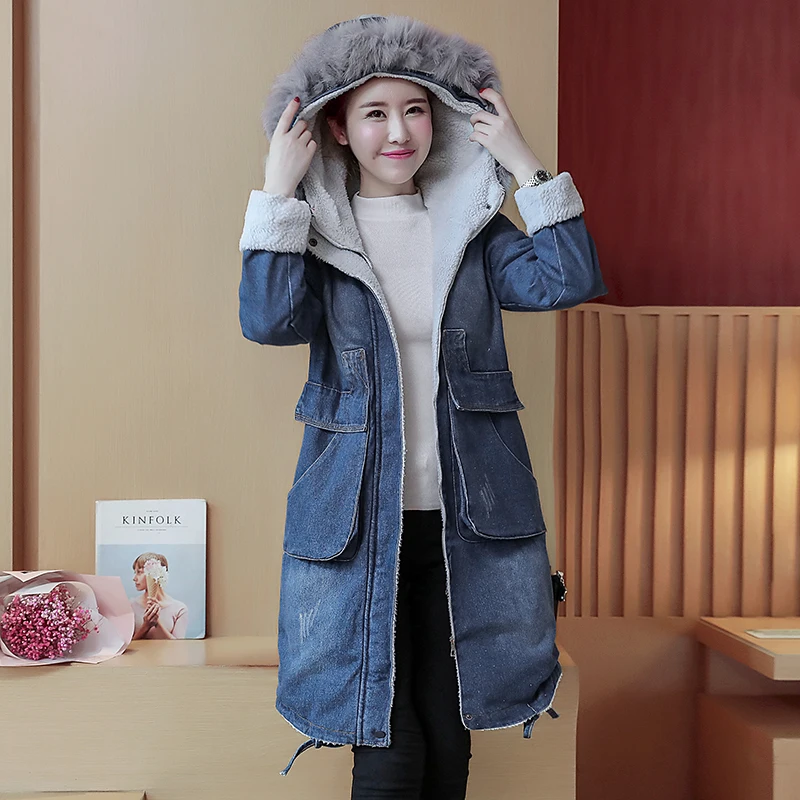 Большой размер весенняя осенняя теплая зимняя длинная женская куртка бомбер