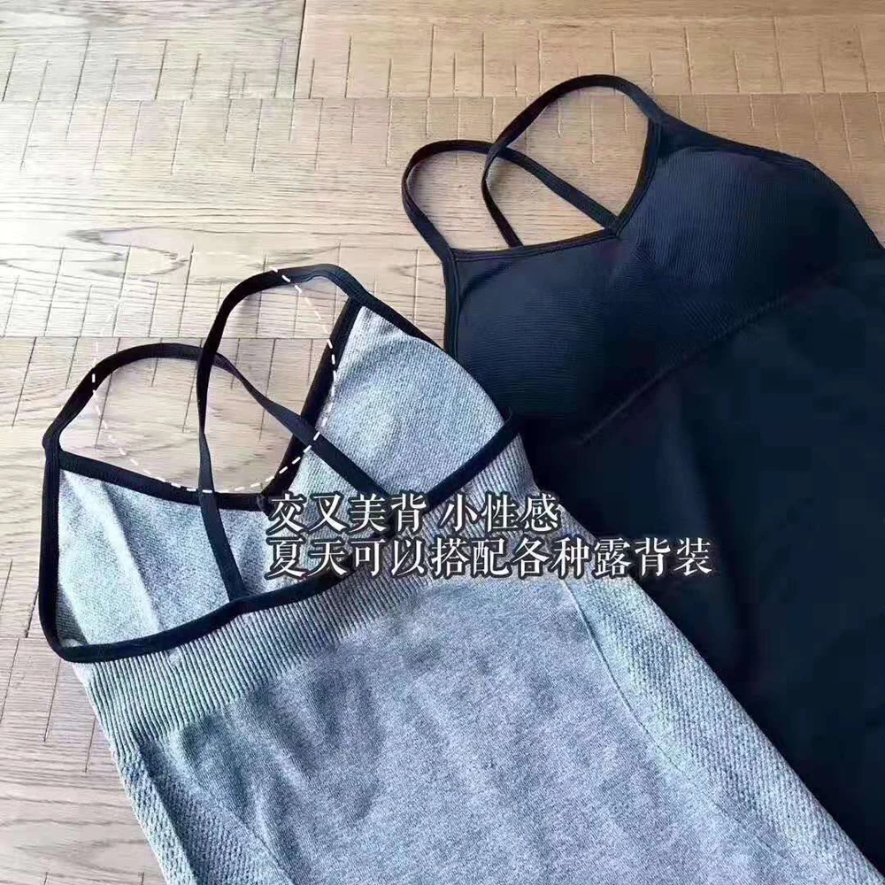 Сексуальная майка с глубоким вырезом летняя женская перекрещивающимися на спине