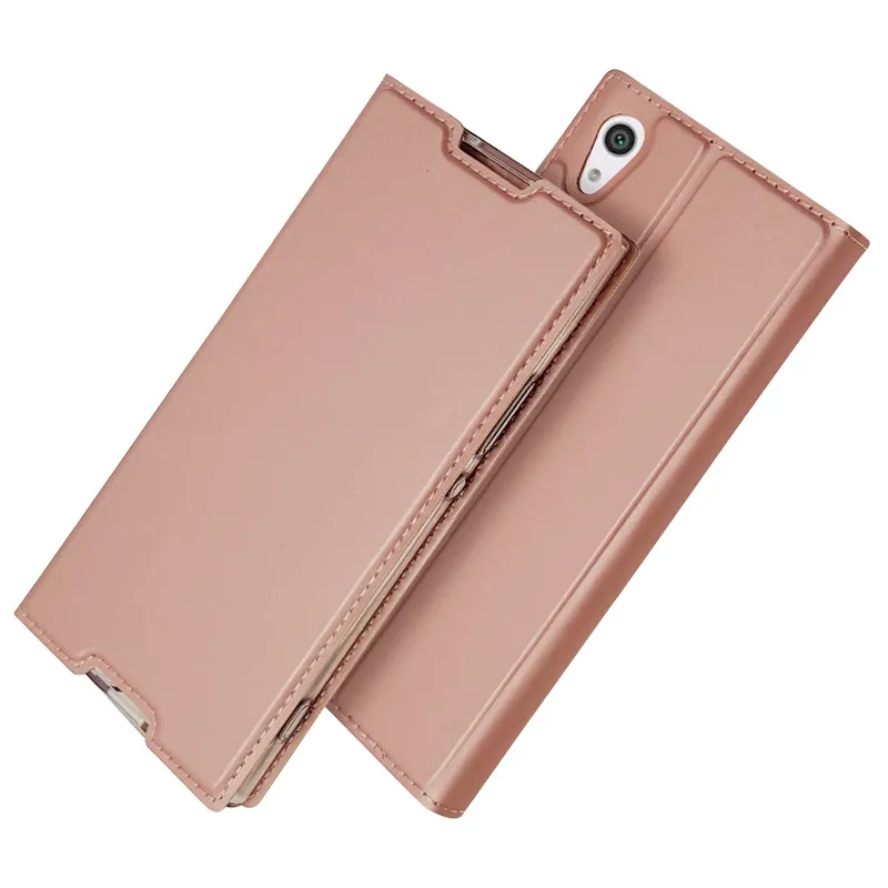 Pink Роскошный кожаный чехол на чехол для Sony Xperia XA1 плюс Чехол для Sony Xperia XA 1 XA1 Ultre модный Сверхтонкий чехол для телефона чехол-портмоне с откидной крышкой чехол Fundas - Color: Pink