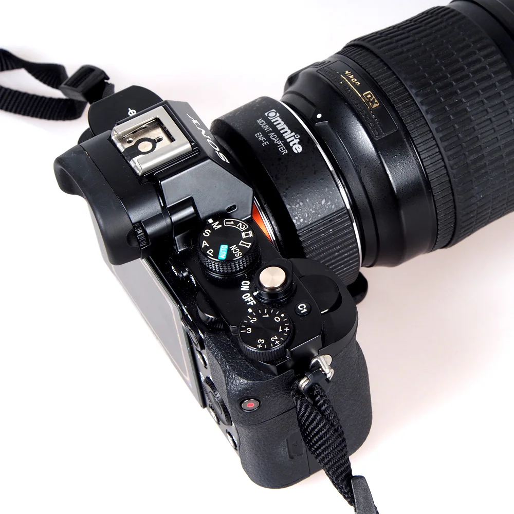 Адаптер для крепления объектива Commlite Auto Focus V4 Nikon F Sony A7R2 A7RII A6300 A7II e крепление