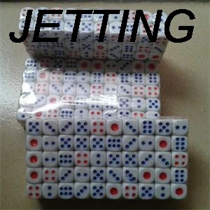 Горячая 100 шт пластиковые стандартные игры Белый децидер игральные кости Die