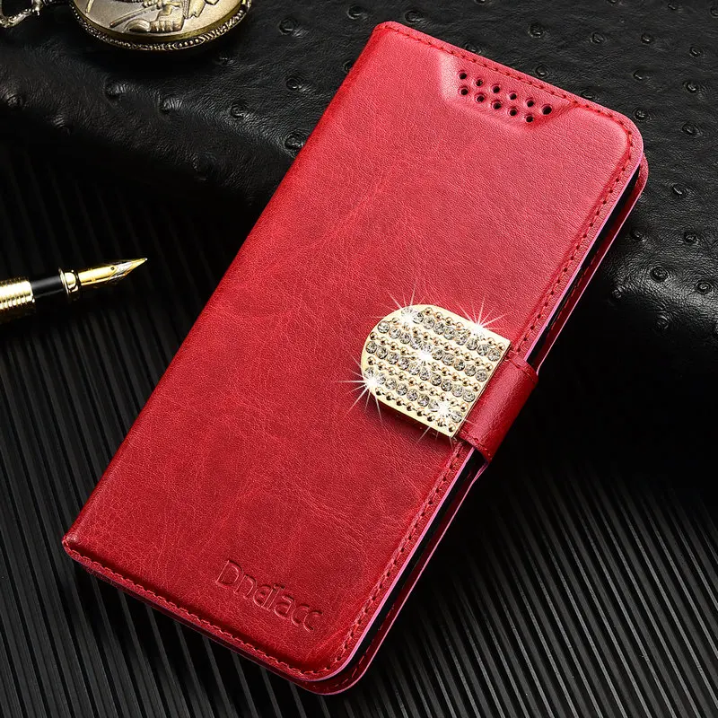 Dneilacc Роскошный деловой кожаный чехол-книжка с подставкой для Oukitel C3