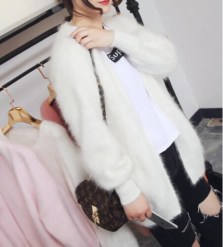 Real Mink Cashmere Fur Coat Luxury Warm Thick Factory Outlet Jacket Natural Genuine Overcoat DFP855 | Женская одежда