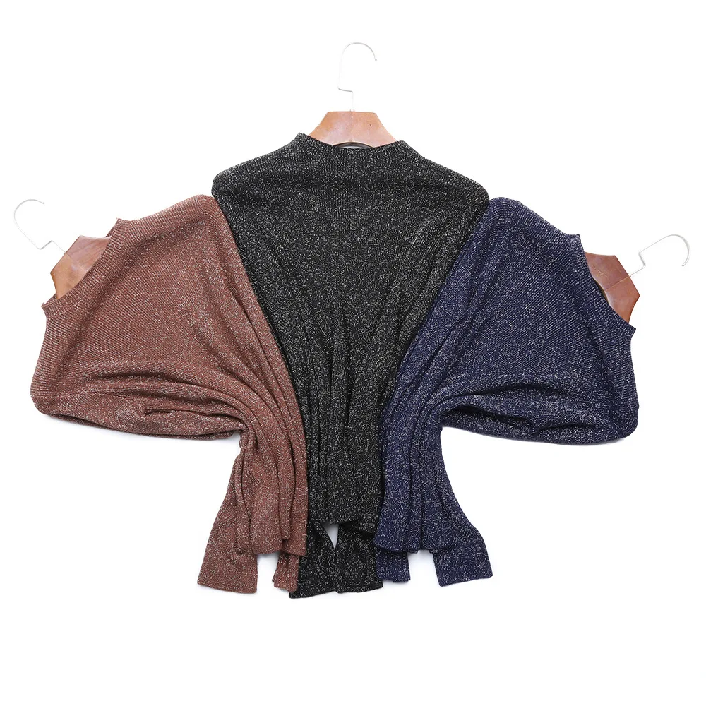 Hot Selling O-neck Flash Silk Pullover Women Glitter Sweater Spring Autumn Long Sleeve Tops Female Free Drop Shipping D335 | Женская