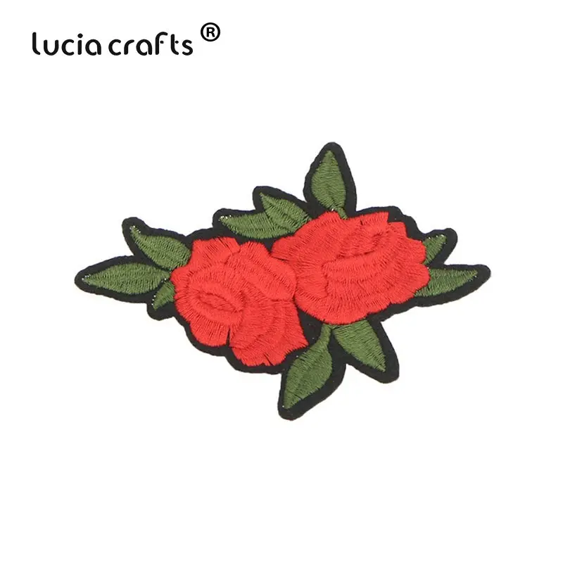 Lucia crafts 10 шт 5,3-11,7 см розовые вышитые железные нашивки для одежды DIY полосатая одежда Лоскутная наклейка L0413