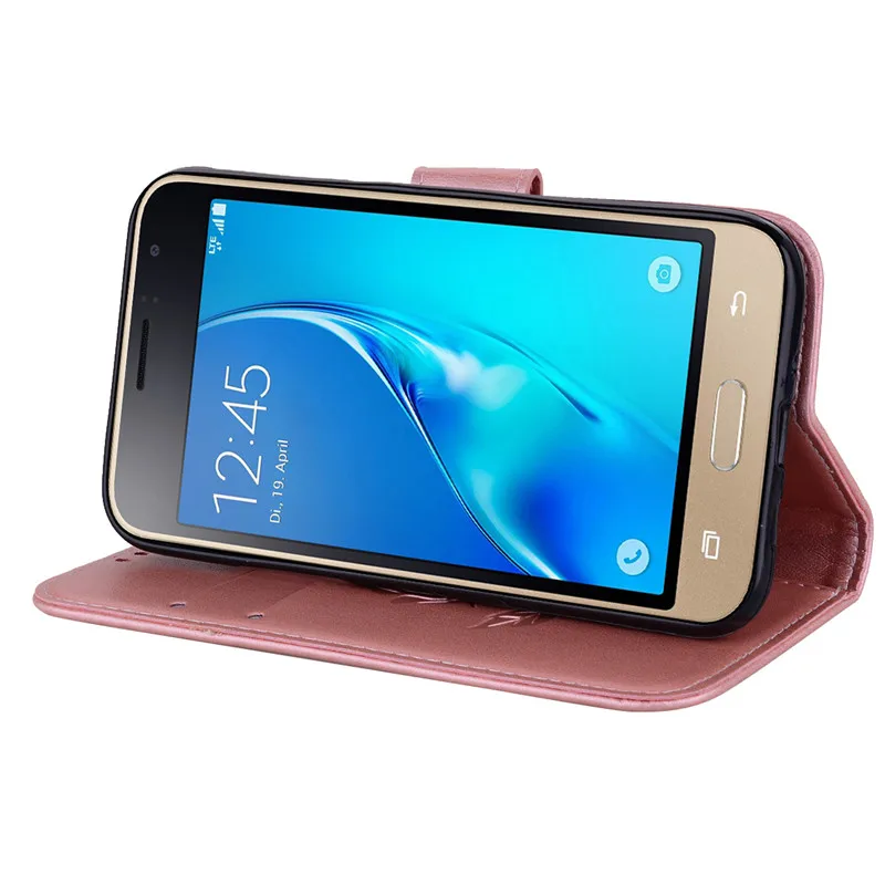 Чехол-книжка для Samsung Galaxy j1 2016 чехлы-бумажники телефонов J1 кожаный чехол 6 J120F |