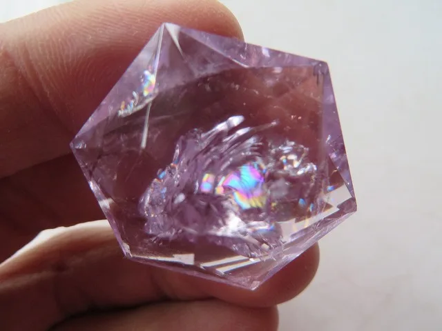 Натуральный Аметист Кварцевый Кристалл Меркаба звезда резьба искусство