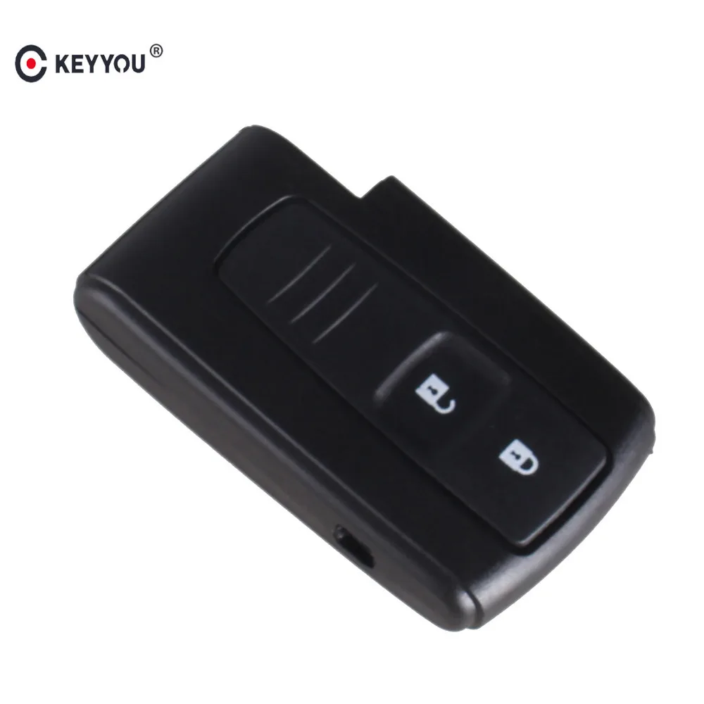 

KEYYOU For Toyota Prius Fob 2 Buttons Smart Remote Key Keyless Entry Case Shell Without Key Blade