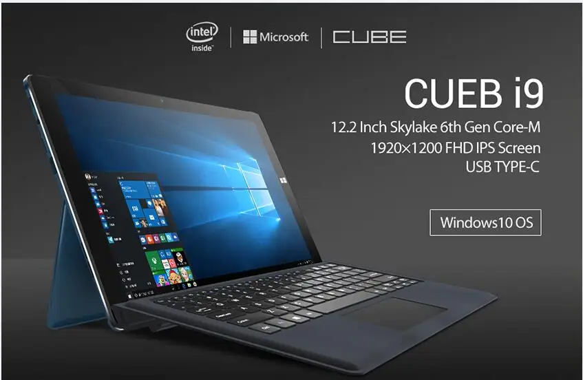Новый Cube i9 планшет-ультрабук Win10 128 ГБ Встроенная память Dual Core 1 51 ГГц 4 Оперативная