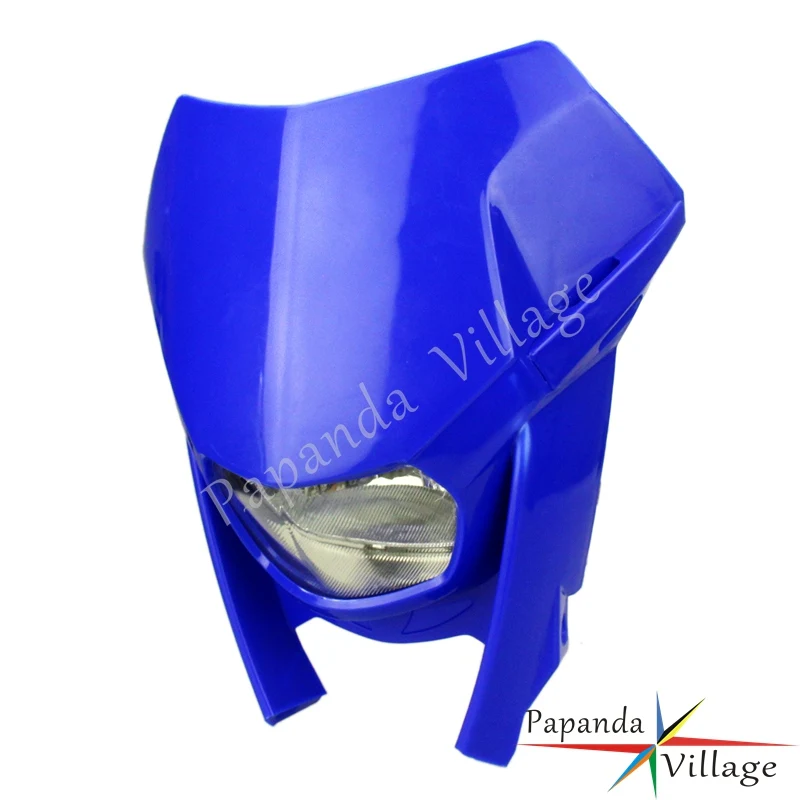 Налобный фонарь Papanda Blue Motorcycle Enduro для мотокросса Yamaha YZ WR XT XR400 XR250 Suzuki|headlamp yamaha|headlamps