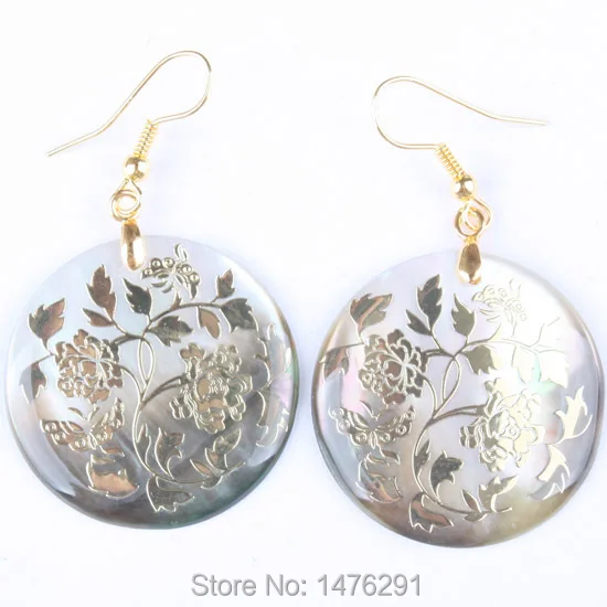 Серьги подвески перламутровые с круглыми бусинами|mother of pearl|set beadsset pearls |