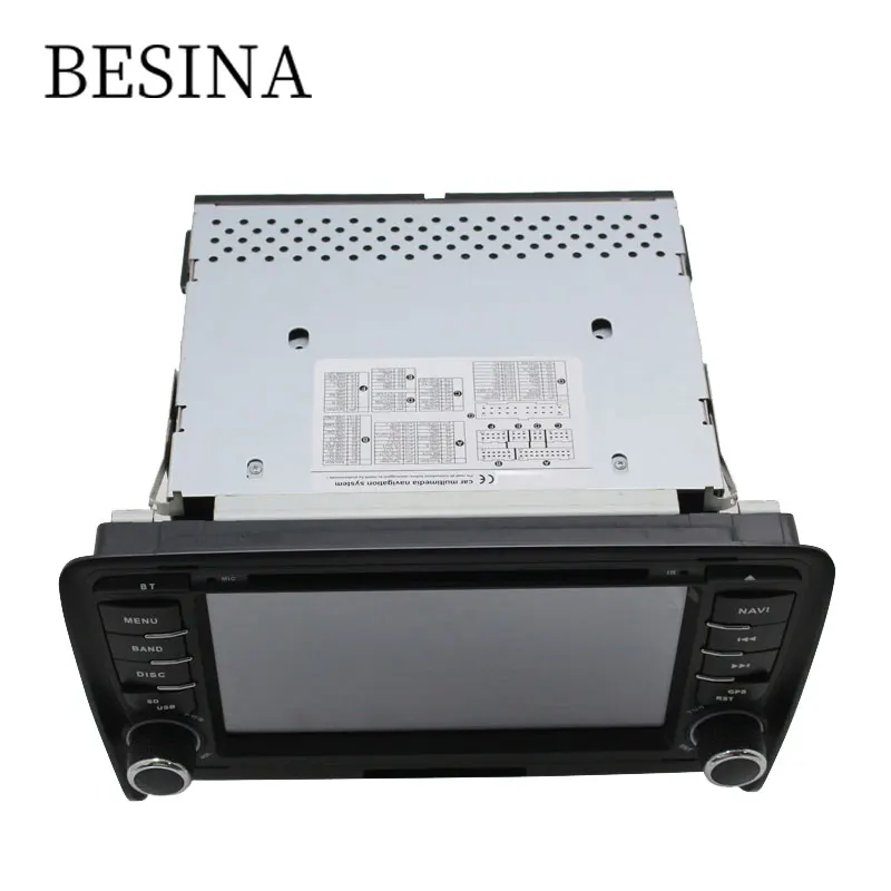 Besina два Din 7 дюймов Автомобильный DVD плеер для AUDI TT 2006 2012 стереоплеер gps навигация