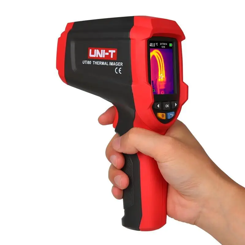 UNI-T UTi80 инфракрасная камера промышленный Imager термометр с ЖК-дисплеем/диапазон/двойная лазерная точка-30C до 400C
