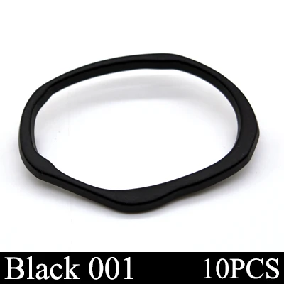black 001 10 шт./лот, высокое качество, Овальные Полые, простой стиль, Металлическая пуговица для шитья, аксессуары для одежды, Женское пальто, декоративная кнопка, сделай сам - Цвет: black 001