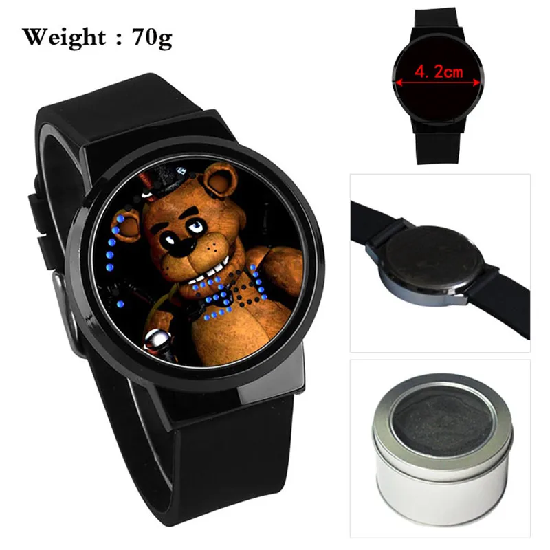 Часы Five Nights At Freddy Bonnie Foxy для мальчиков и девочек водонепроницаемый светодиодный сенсорный экран наручные часы студенческий подарок
