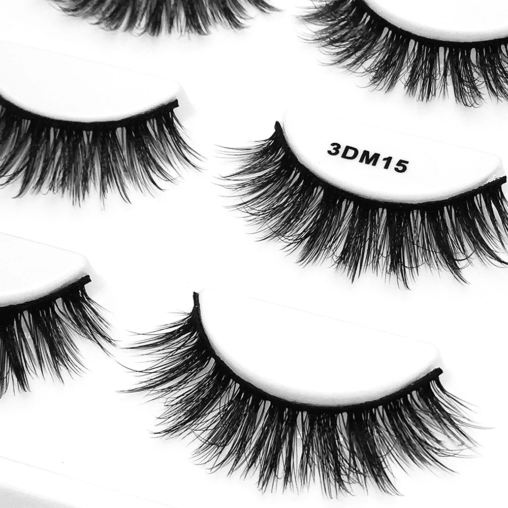 3 пары толстые Объемные Накладные ресницы из норковых волос натуральные длинные