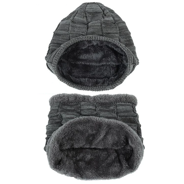 Зимняя Лыжная Шапочка-шарф Skullies Beanies мягкая теплая мешковатая шапка маска Gorros Зимние головные уборы для мужчин и женщин вязаная шапка