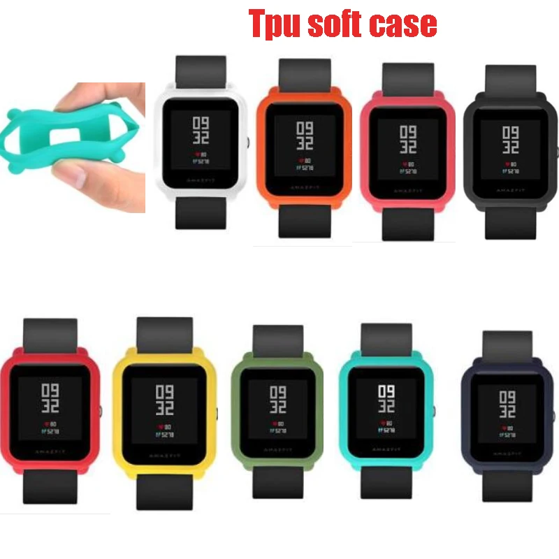 2018 Мягкий ТПУ защитный силиконовый чехол для Huami Amazfit Bip Молодежные часы Смарт