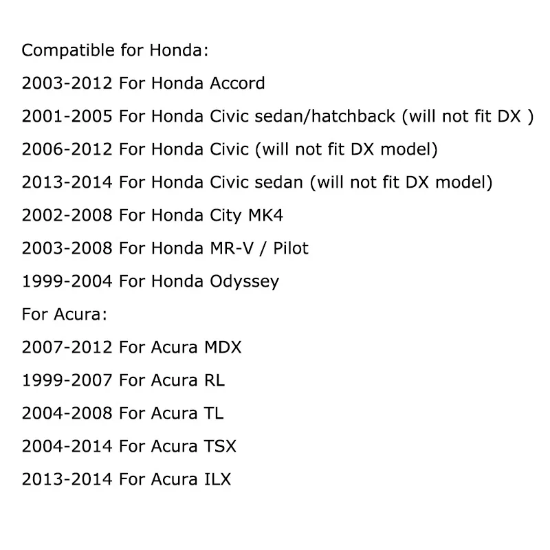 SITAILE 2 шт. светодиодный автомобильный номерной знак свет для Honda Accord Civic Odyssey или Acura