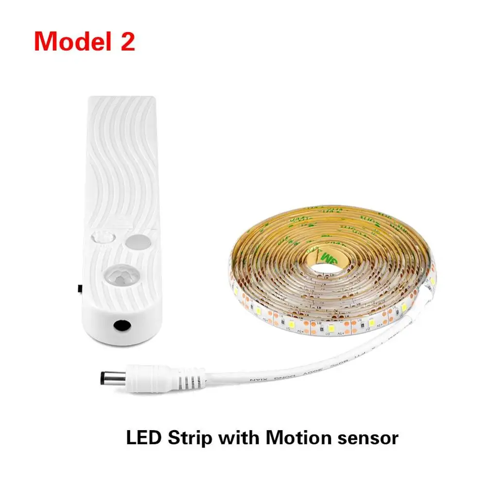 USB 2835 SMD led ленточный светильник 5 V Вольт шкаф PC tv подсветка светодиодный светильник кровать светильник s 5 V PIR датчик движения шкаф лампа Лента USB - Цвет: With Motion Sensor