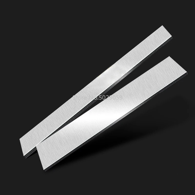 

400mm HSS White Steel for Make Multipurpose Knife Chopper Kitchen Fruit Knife Blank Steel Heat Treated HRC61 Thickness 4mm