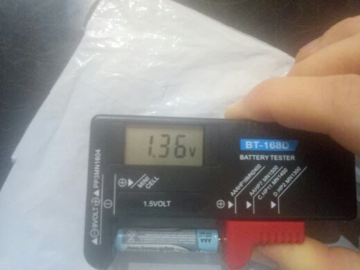 HiDANCE BT-168D портативный цифровой тестер емкости батареи ЖК-дисплей для 9 в 1,5 В напряжение AA AAA ячеек C D батареи