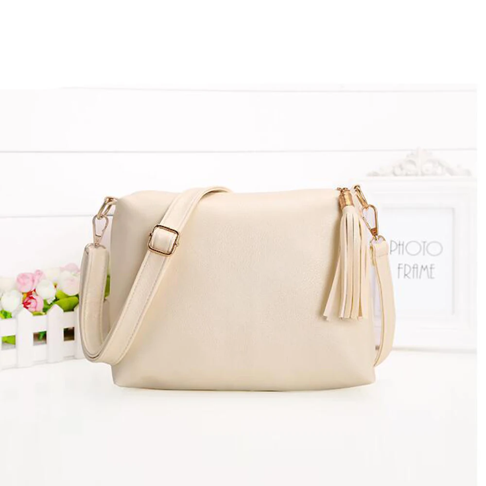 ELVASEK новые женские сумки на плечо кожаные одно с кисточками Bolsas | Багаж и