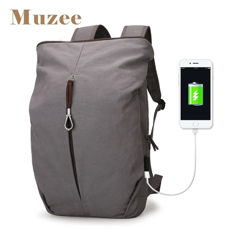 Рюкзак Muzee мужской вместительный из парусины для ноутбука|men canvas backpack|canvas backpackcanvas