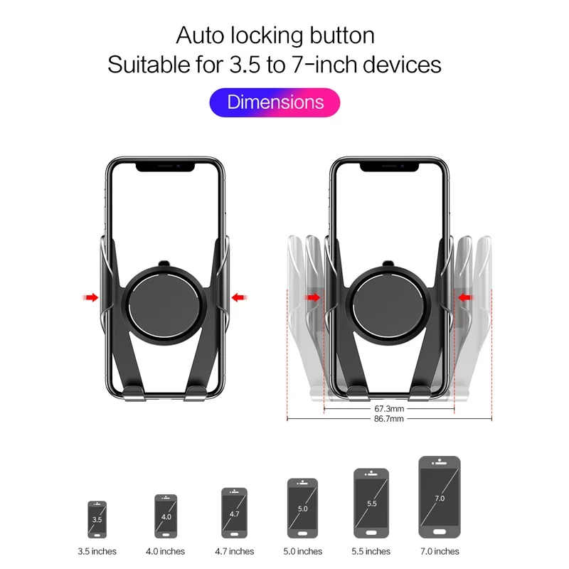 licheers car phone holder for iphone x xs max 8 7 plus xiaomi windshield car mount phone stand car holder for samsung s9 s8 free global shipping