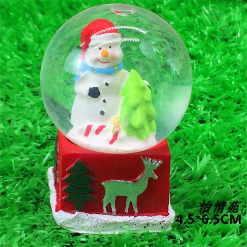 4.5X6.5cm рождественские фигурки хрустальный шар украшение для дома аксессуары