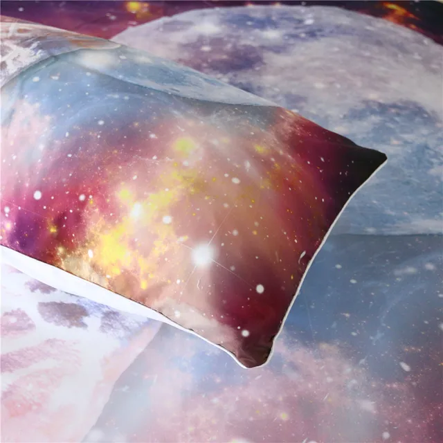 BlessLiving Unicorn Pillowcase Animal and Moon Pillow Case 2pcs Colorful Galaxy Printed Bedding 50x75cm Pillow Cover Hot Sale 3