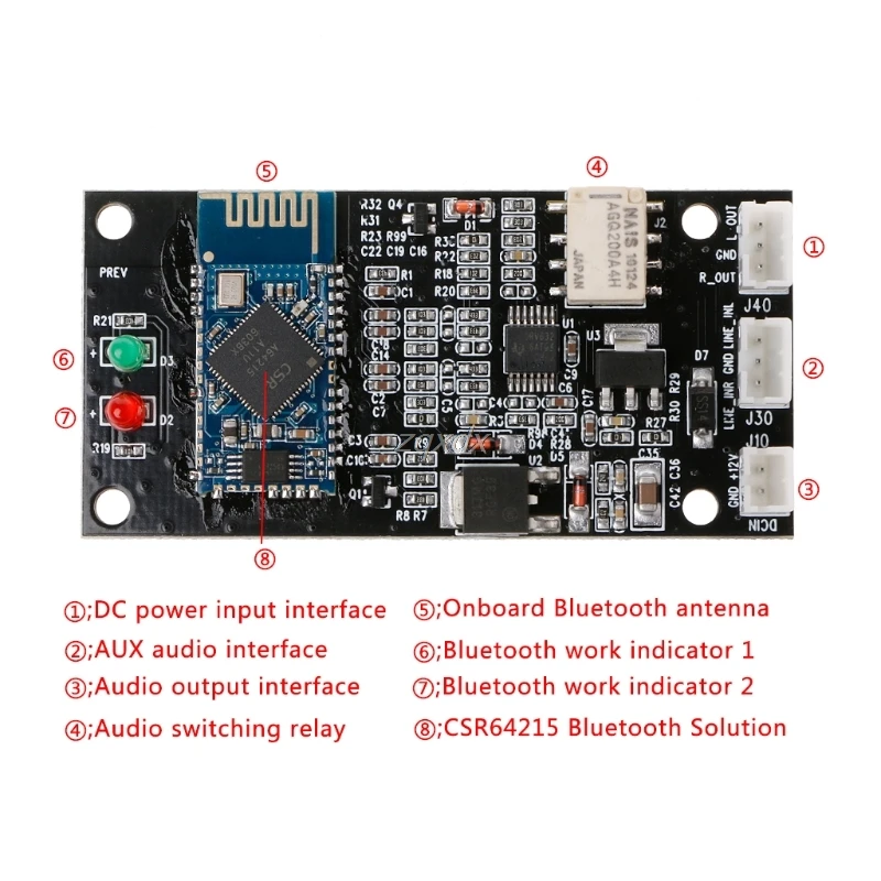 CSR64215 усилитель 4 2 беспроводной Bluetooth аудио стерео приемник плата Прямая поставка