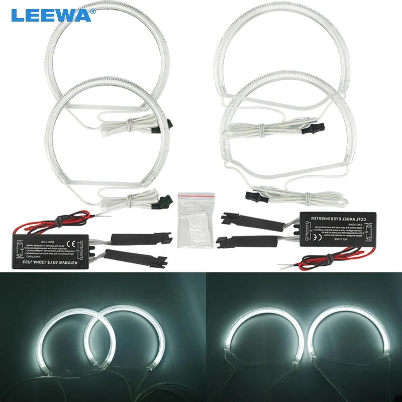 LEEWA 2X131MM 2X134MM Автомобильные фары ангельские глазки CCFL кольца для BMW Z3 серии 98 02 м