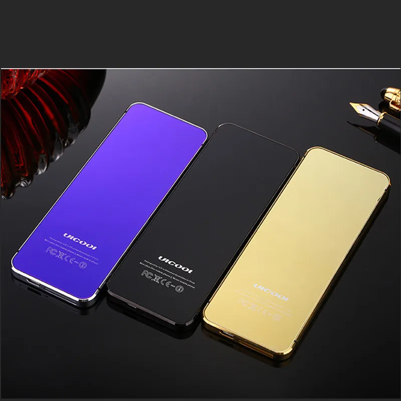 Ulcool V36 металлический корпус Bluetooth 2,0 Dialer анти-потеря две sim-карты ультратонкий мобильный сотовый телефон с кредитной картой+ чехол+ защита экрана