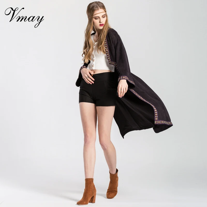 Vmay Women Vintage Bohemian Shirt 2018 New Arrival Patchwork Butterfly Sleeve V-Neck Boho Style Cardigan Top Female V1710417 |