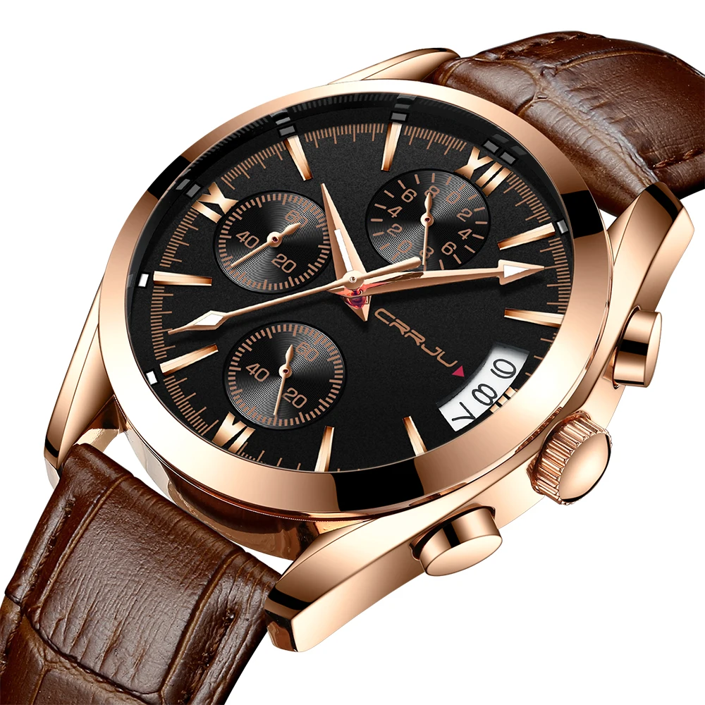 Relogio Masculino Mens Watches Top Brand CRRJU Luxury Watch Men Military Clock Waterproof Sports Chronograph Quartz Wristwatches | Наручные