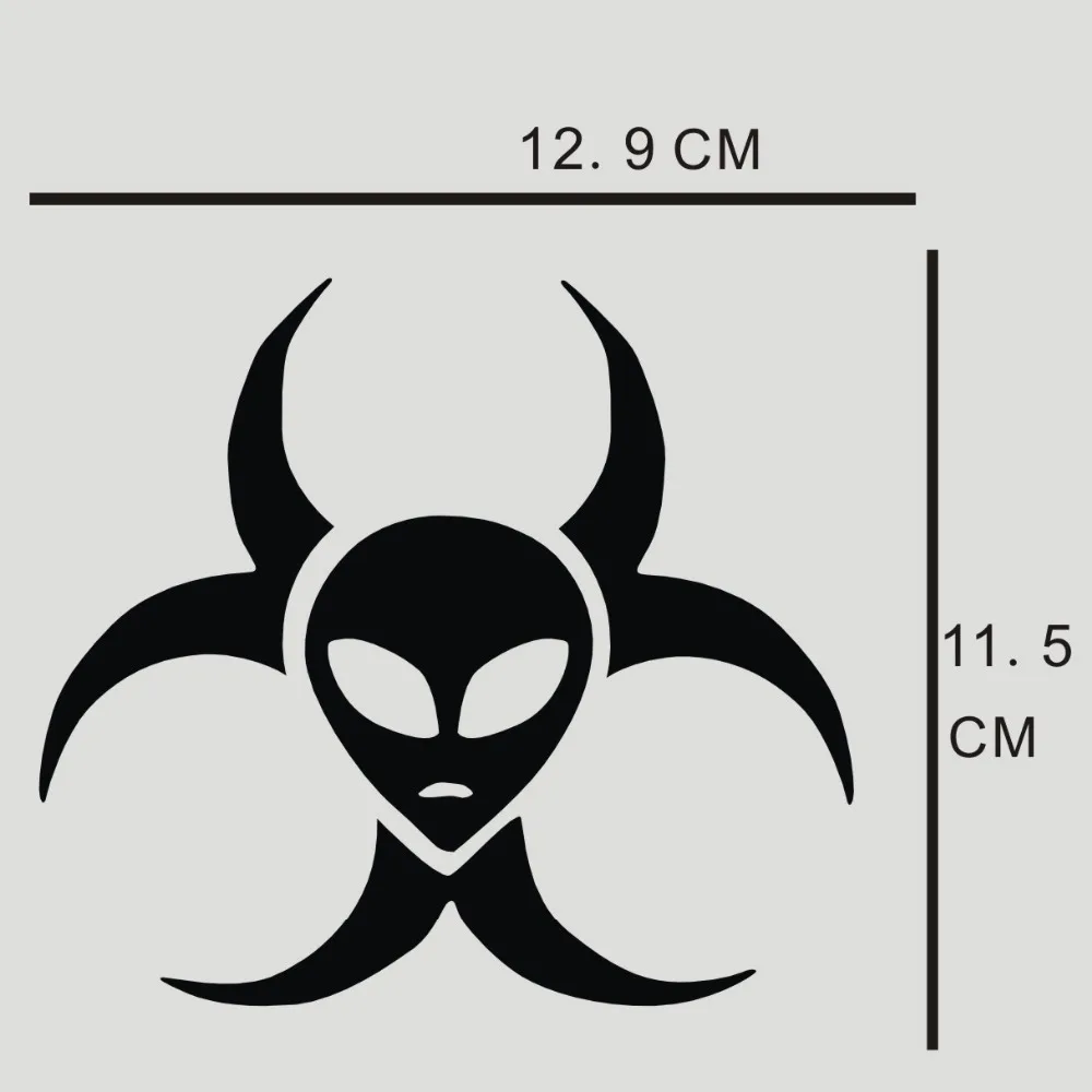 Забавные автомобиль персонализированные наклейки стикеры biohazard внеземной |