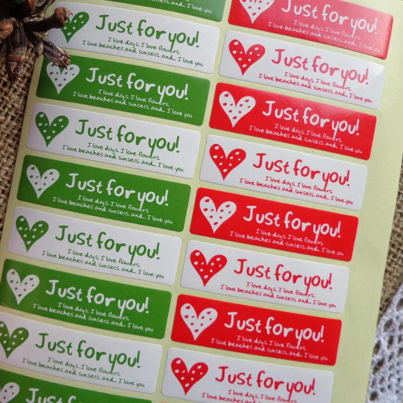 100 шт. наклейки для запечатывания вечерние подарочные пакеты упаковка s DIY