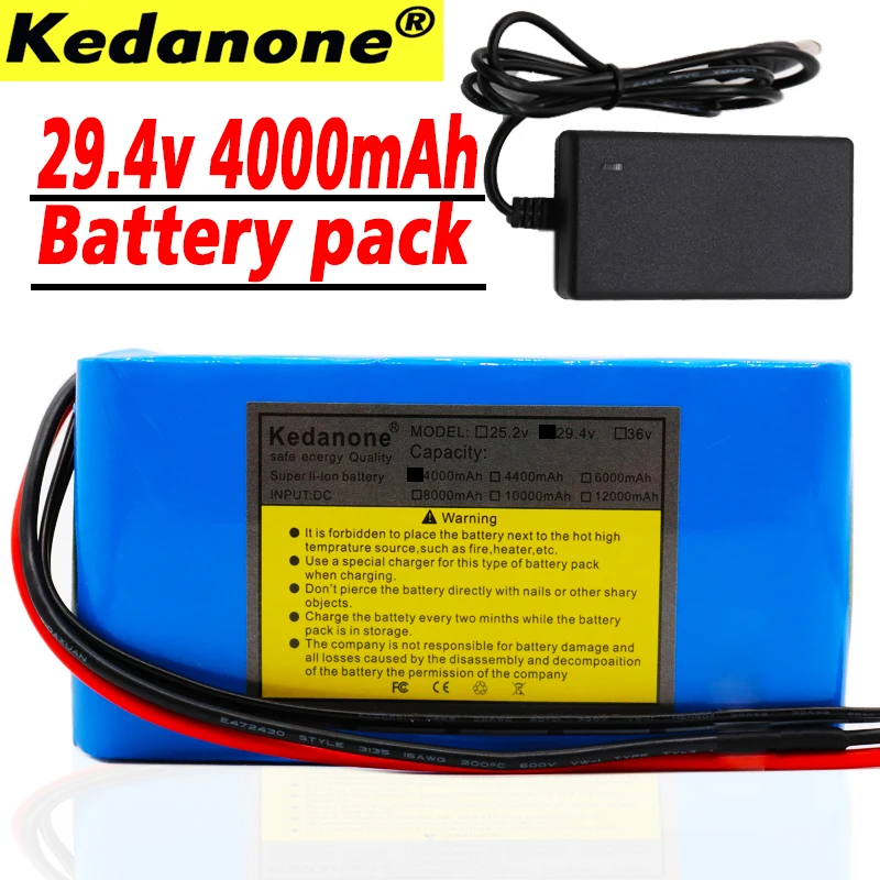 Оригинальный 7S2P 29 4 V 4Ah 18650 аккумулятор 4000mAh аккумуляторная батарея мини