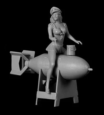 Неокрашенный комплект 1/32 американский для девочек фигурка историческая из смолы