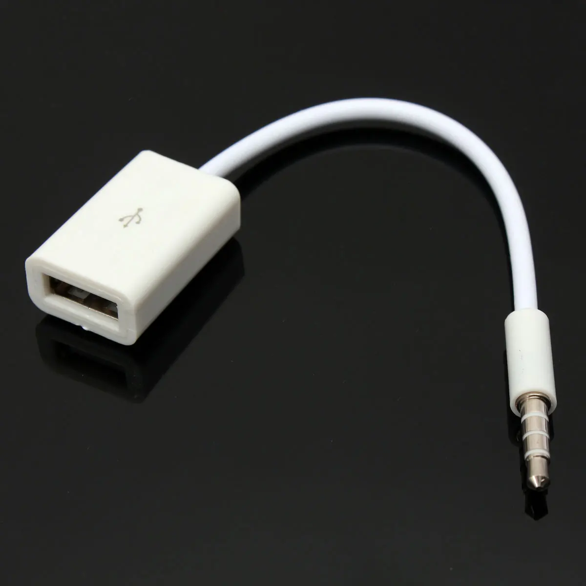 Универсальный автомобильный аудио кабель адаптер LEORY AUX 3 5 мм к USB 2 0 переходник