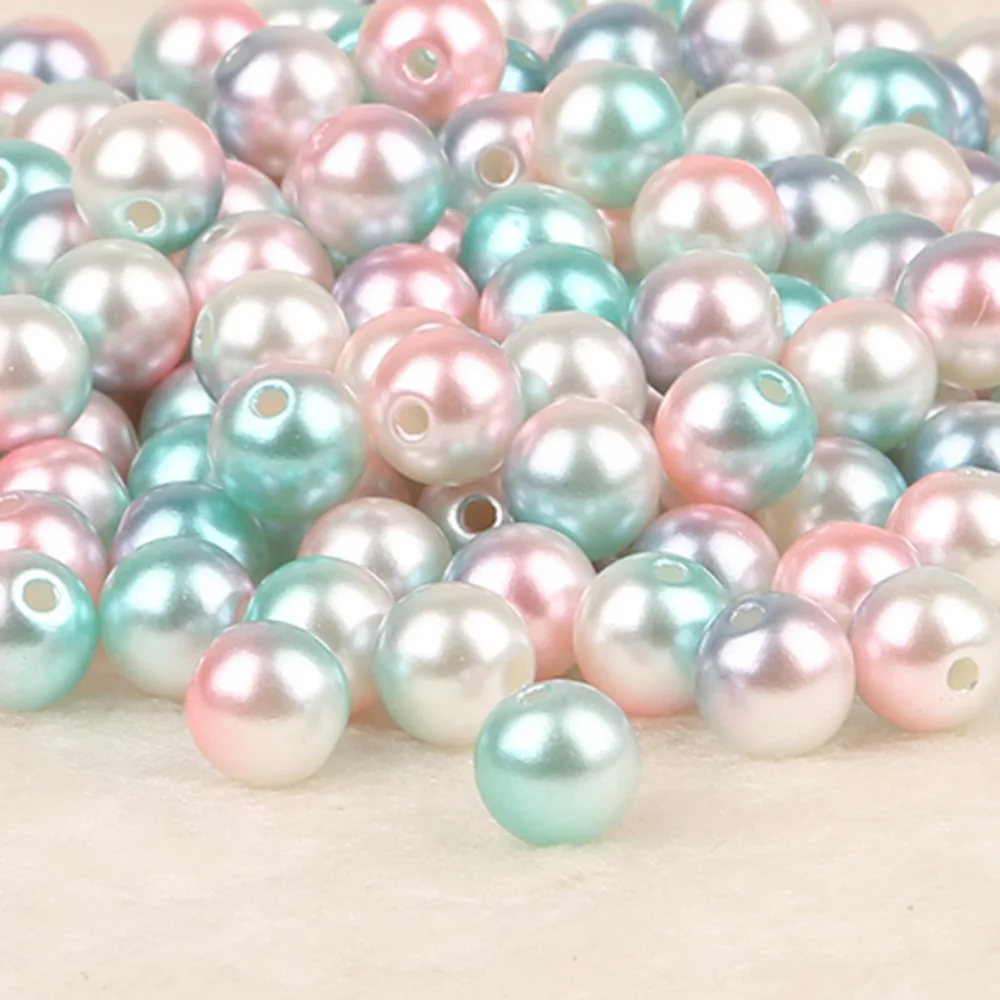 Бусины из АБС пластика с имитацией жемчуга 50 500 шт. диаметр 4 6 8 10 мм|imitation pearl beads|pearl