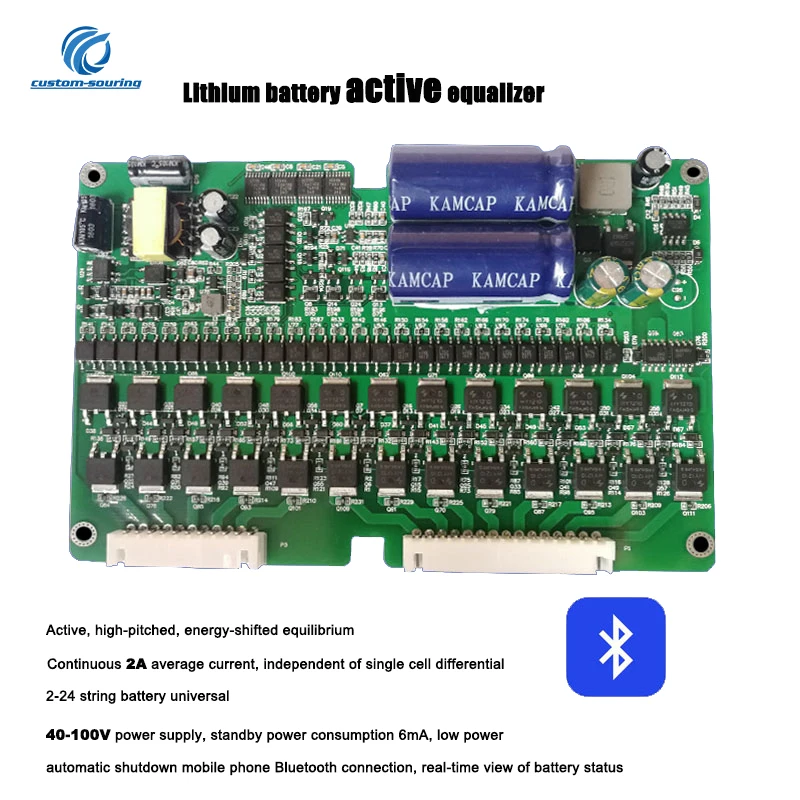 Bluetooth литиевая батарея активный эквалайзер 0.1A-2A баланс 2 S-24 S BMS Железный литиевый титановый тернарный литиевый аккумулятор с коробкой