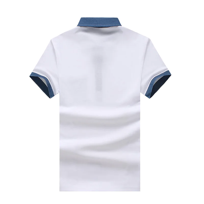 pocket design New Men Polo Shirt Fashion Classic Solid Color Short Sleeve Male Top Tees | Мужская одежда